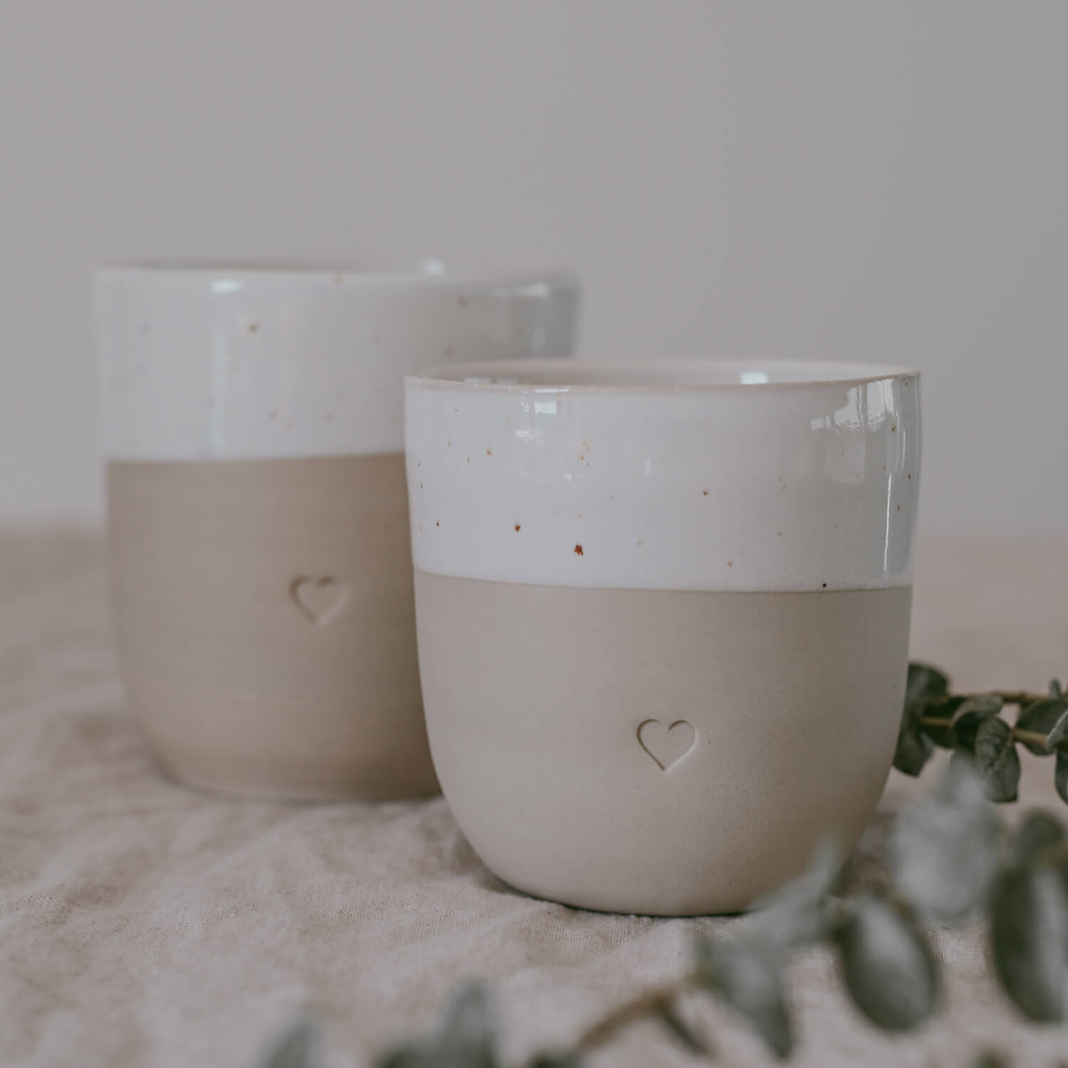 Becher aus Steingut - Klein von Eulenschnitt kaufen - Alltagshelfer, Geschenke, Mama, Babykleidung & mehr