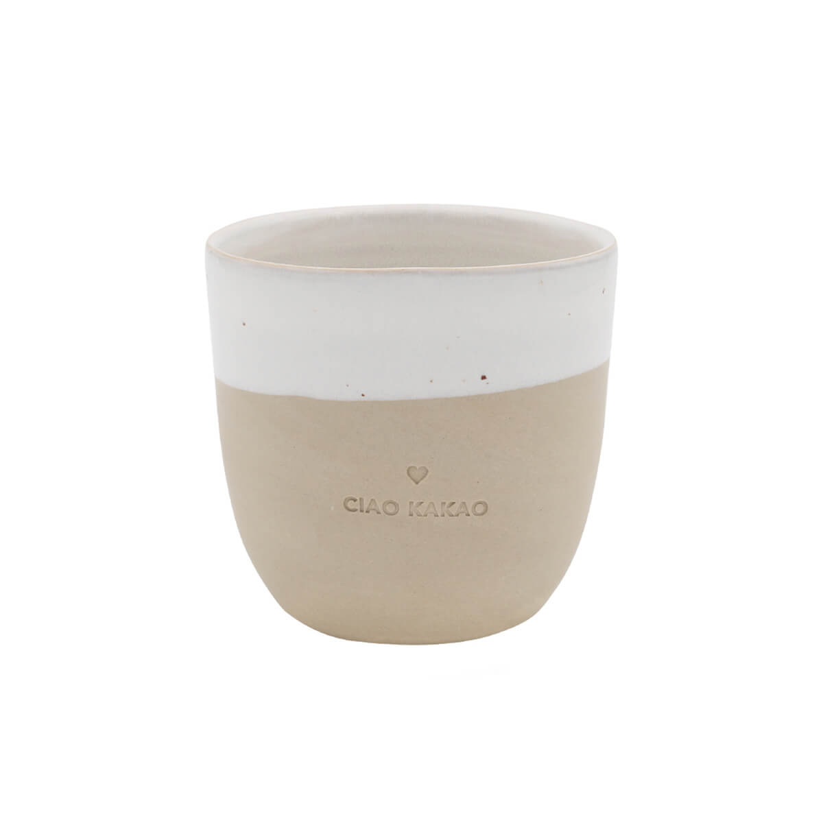 Becher aus Steingut - Klein von Eulenschnitt kaufen - Alltagshelfer, Geschenke, Mama, Babykleidung & mehr