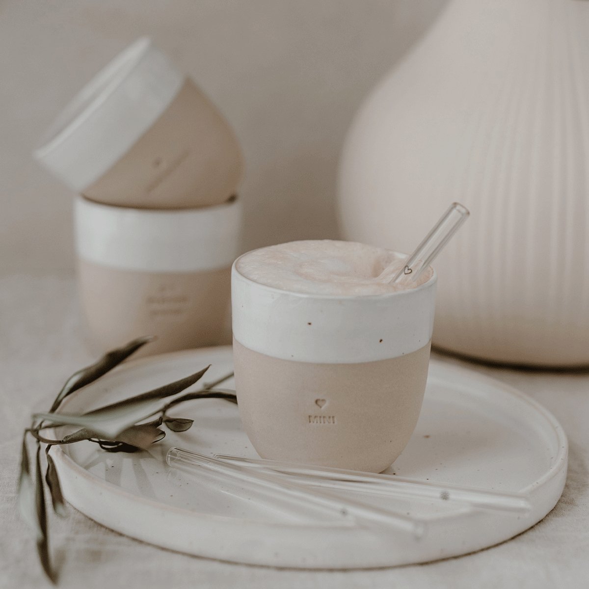 Becher aus Steingut - Klein von Eulenschnitt kaufen - Alltagshelfer, Geschenke, Mama, Babykleidung & mehr