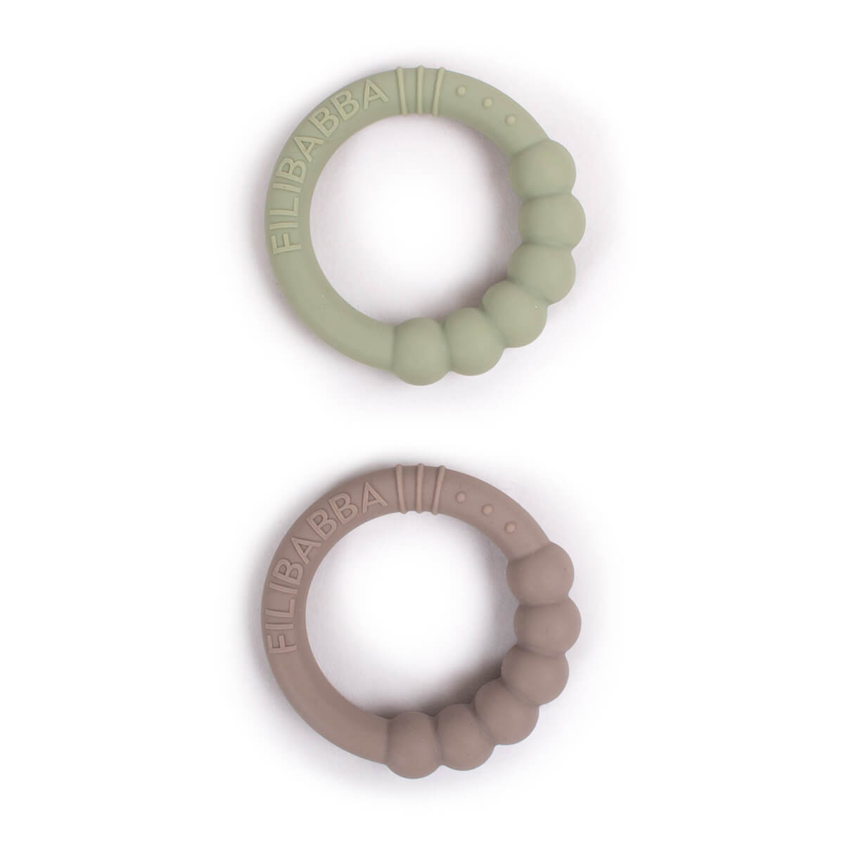 Beißringe aus Silikon für Babies 2er Set von Filibabba kaufen - Baby, Geschenke, Babykleidung & mehr