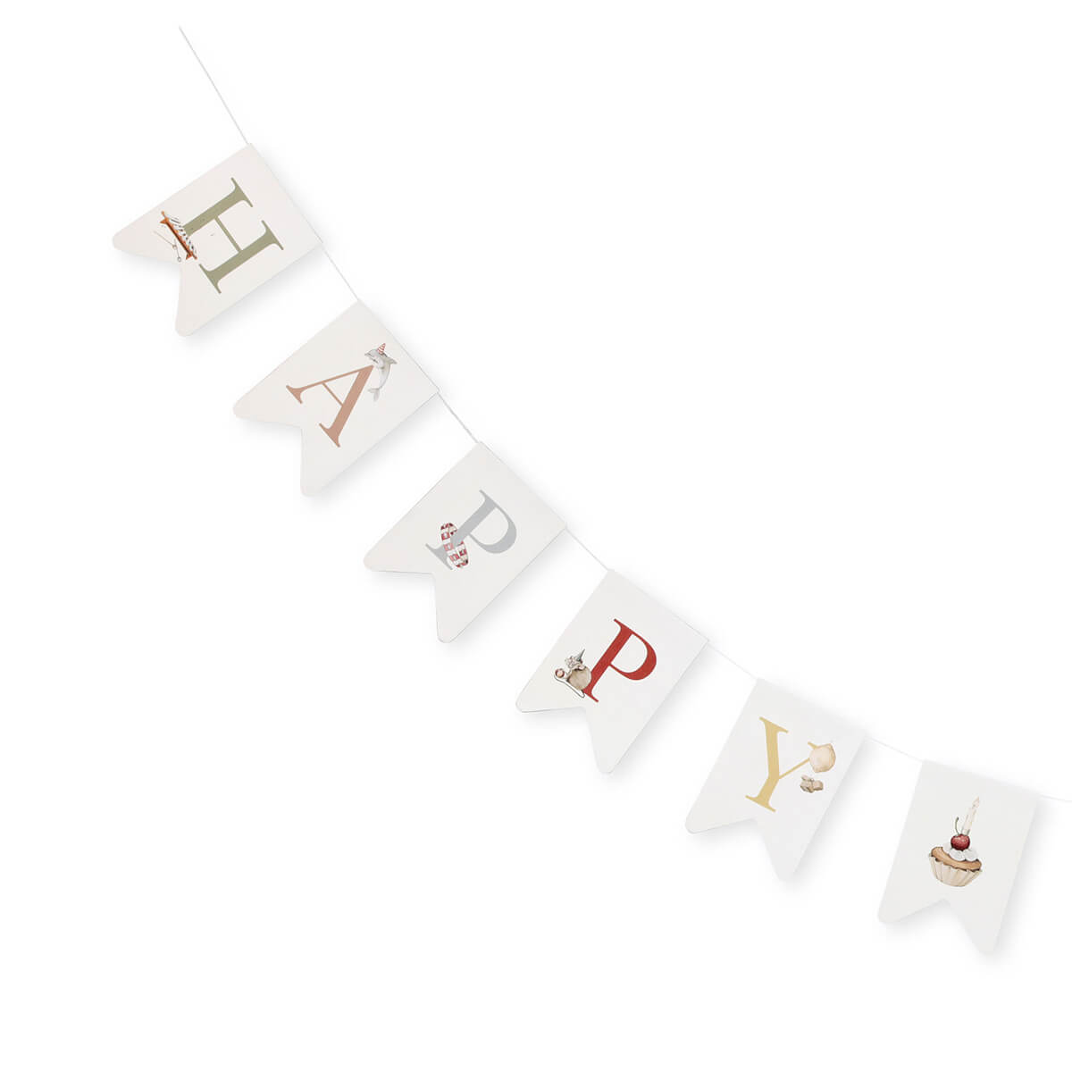 Birthday Garland - Geburtstagsgirlande aus FSC Karton von Konges Slojd kaufen - Kinderzimmer, Babykleidung & mehr