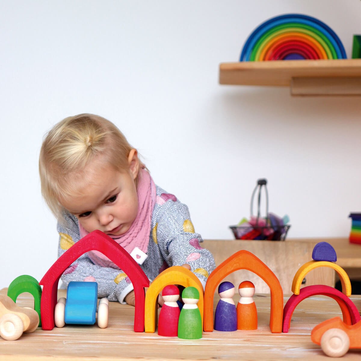 Buntes Haus aus Holz von Grimm´s kaufen - Spielzeug, Geschenke, Babykleidung & mehr