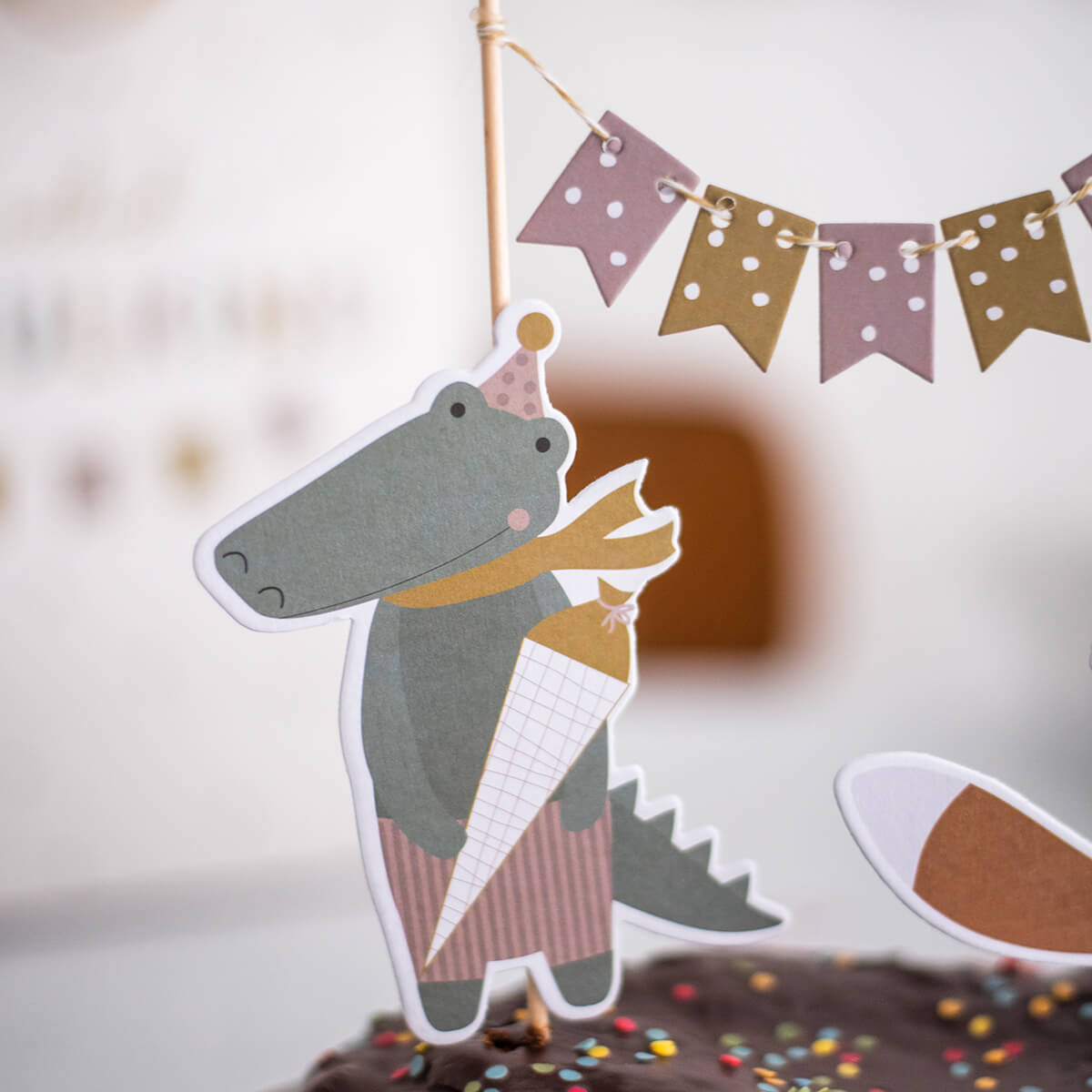 Cake Topper zur Einschulung von Ava & Yves kaufen - Kinderzimmer,, Babykleidung & mehr