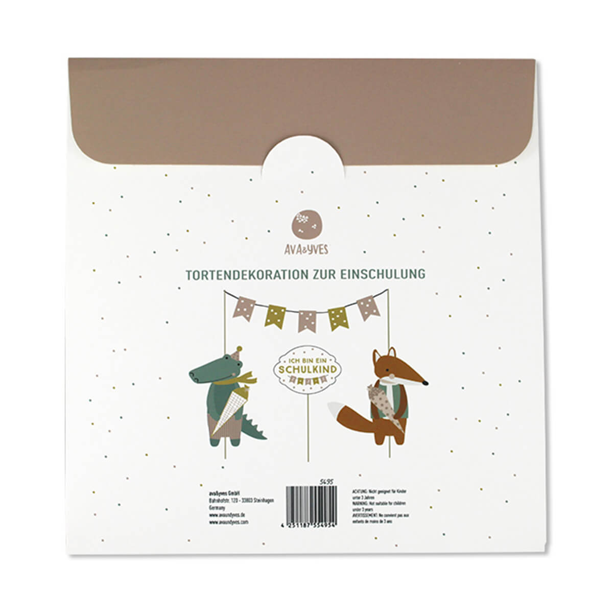 Cake Topper zur Einschulung von Ava & Yves kaufen - Kinderzimmer,, Babykleidung & mehr