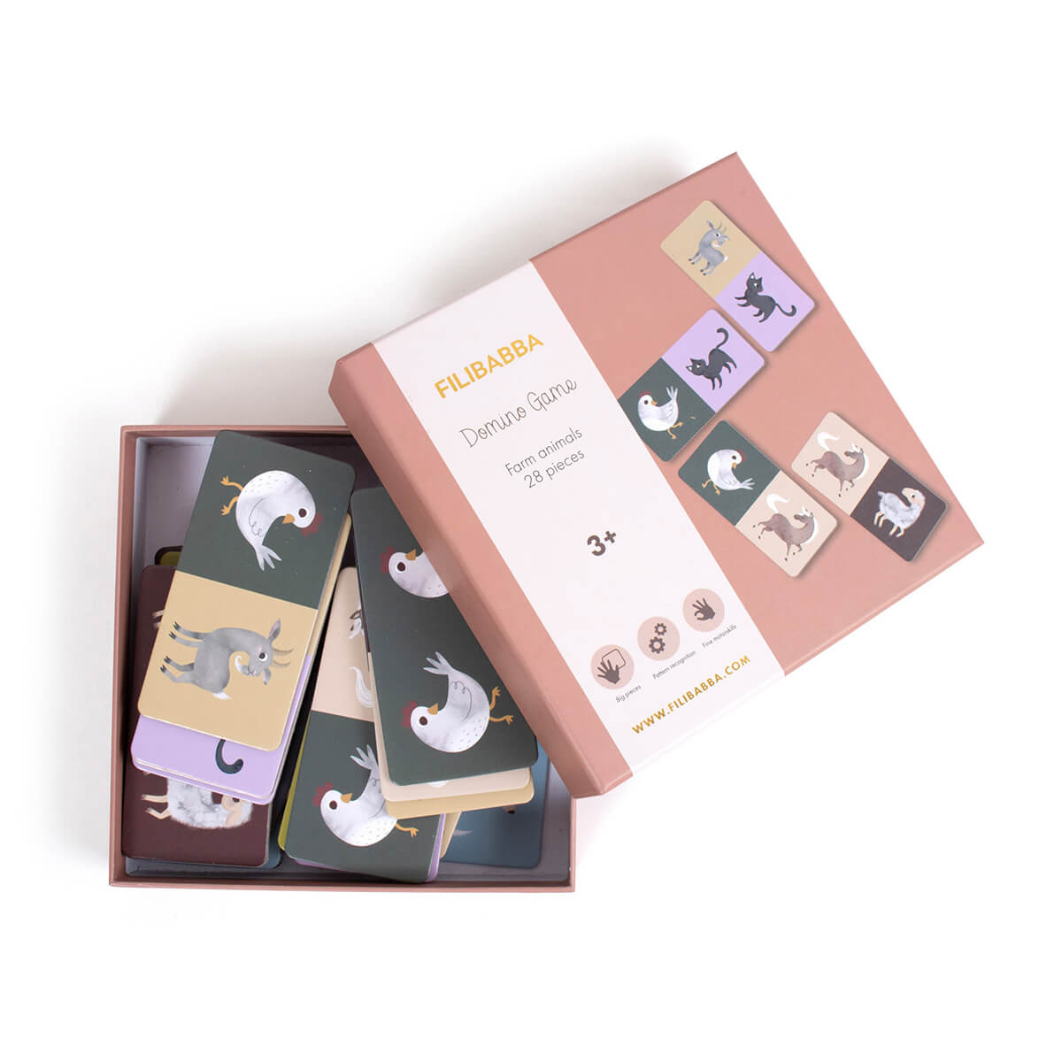 Domino-Spiel aus Pappe ab 3 Jahren von Filibabba kaufen - Spielzeug, Geschenke, Babykleidung & mehr