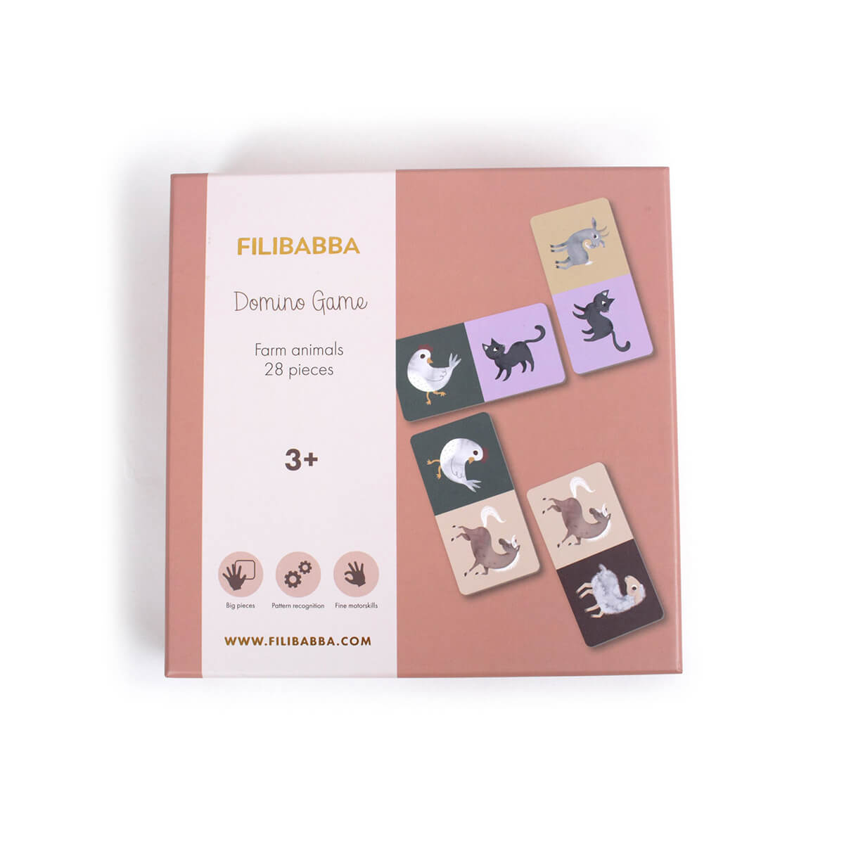 Domino-Spiel aus Pappe ab 3 Jahren von Filibabba kaufen - Spielzeug, Geschenke, Babykleidung & mehr