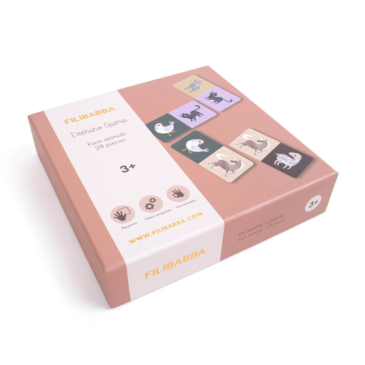 Domino-Spiel aus Pappe ab 3 Jahren von Filibabba kaufen - Spielzeug, Geschenke, Babykleidung & mehr