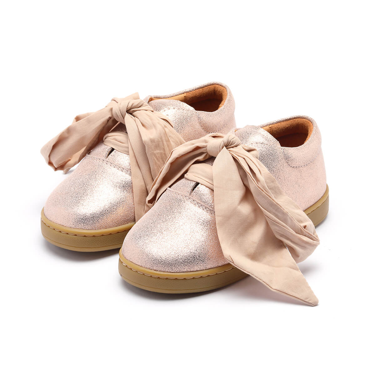 Emilia Organza Halbschuh mit Schleife aus Premium-Leder von Donsje kaufen - , Babykleidung & mehr