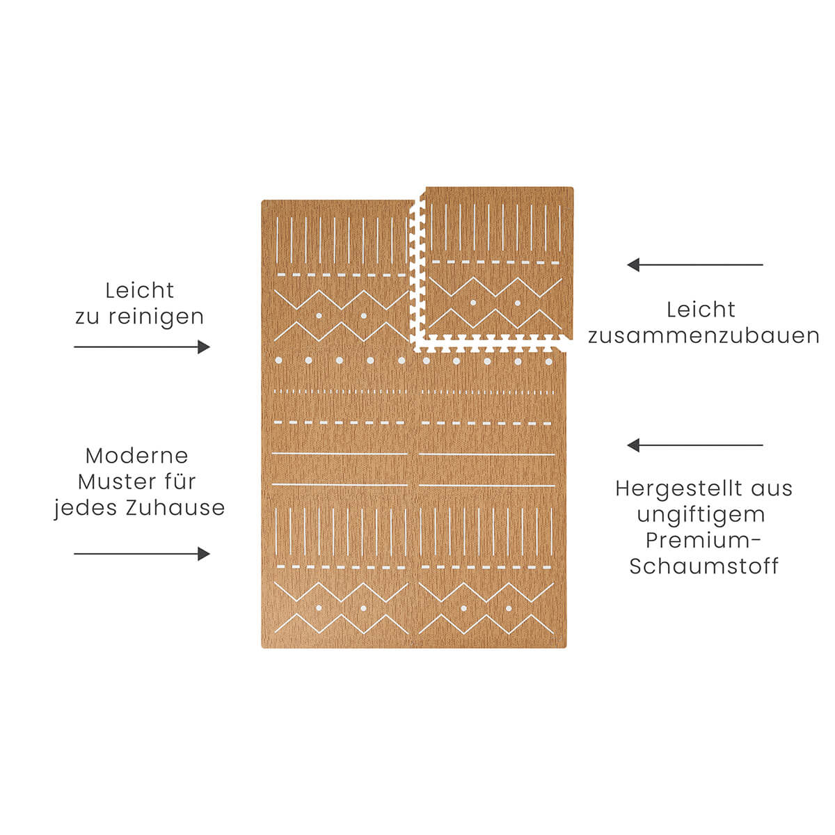 EVA- Schaum Spielmatte Model:Berber von Toddlekind kaufen - Baby, Spielzeug, Kinderzimmer, Babykleidung & mehr