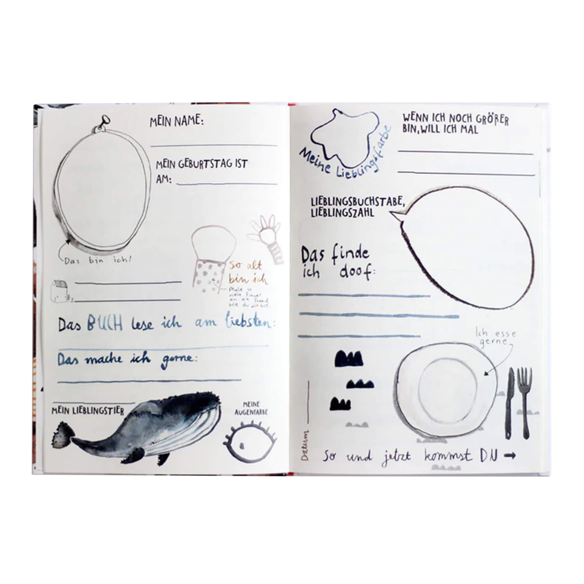 Freundebuch aus Recyclingpapier DIN A5 von Halfbird kaufen - Spielzeug, Alltagshelfer, Geschenke, Babykleidung & mehr