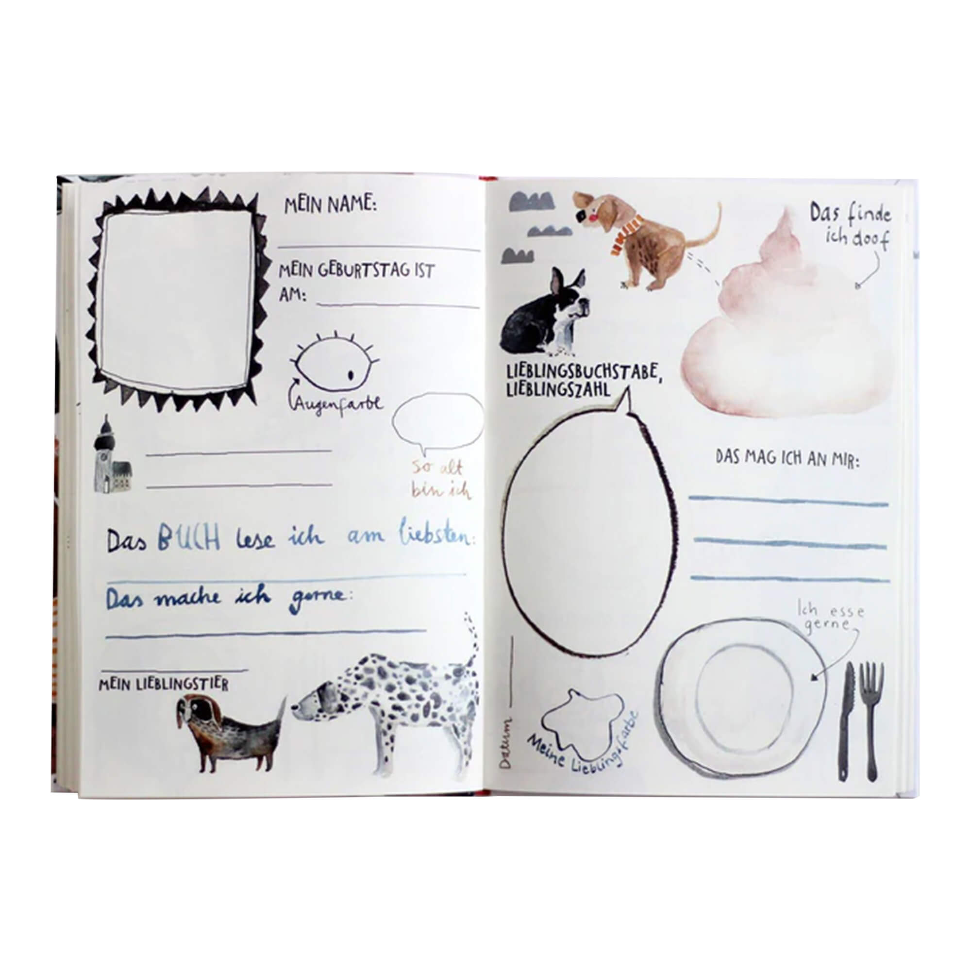 Freundebuch aus Recyclingpapier DIN A5 von Halfbird kaufen - Spielzeug, Alltagshelfer, Geschenke, Babykleidung & mehr