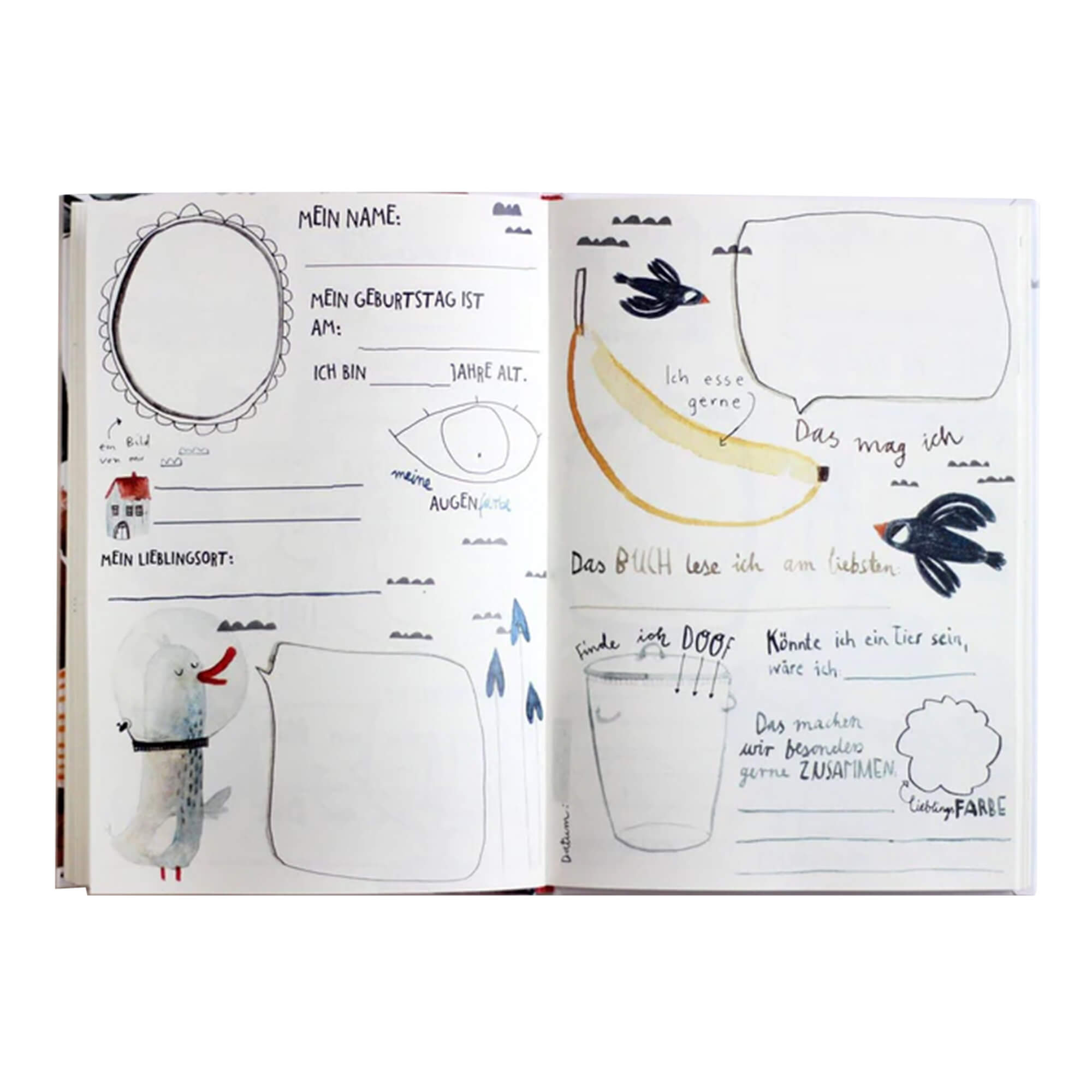 Freundebuch aus Recyclingpapier DIN A5 von Halfbird kaufen - Spielzeug, Alltagshelfer, Geschenke, Babykleidung & mehr