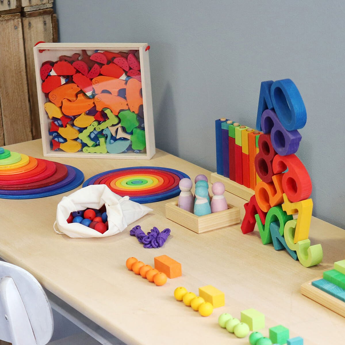 Fünf Rechenfreunde - Holzfiguren von Grimm´s kaufen - Spielzeug, Geschenke, Babykleidung & mehr