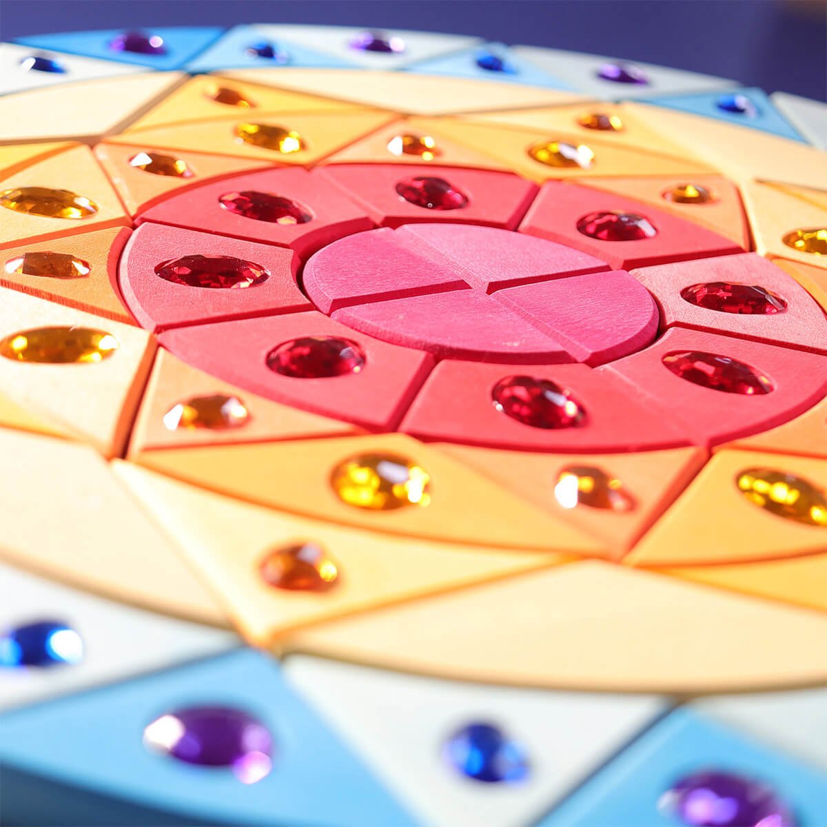 Glitzermandala Sonne aus 100% FSC Holz von Grimm´s kaufen - Spielzeug, Geschenke, Babykleidung & mehr