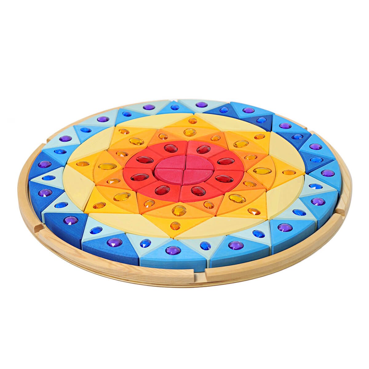 Glitzermandala Sonne aus 100% FSC Holz von Grimm´s kaufen - Spielzeug, Geschenke, Babykleidung & mehr