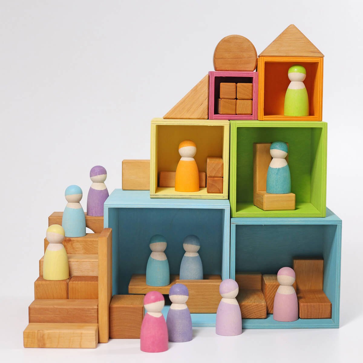 Großer Kistensatz 6 teilig aus Holz von Grimm´s kaufen - Spielzeug, Geschenke, Babykleidung & mehr