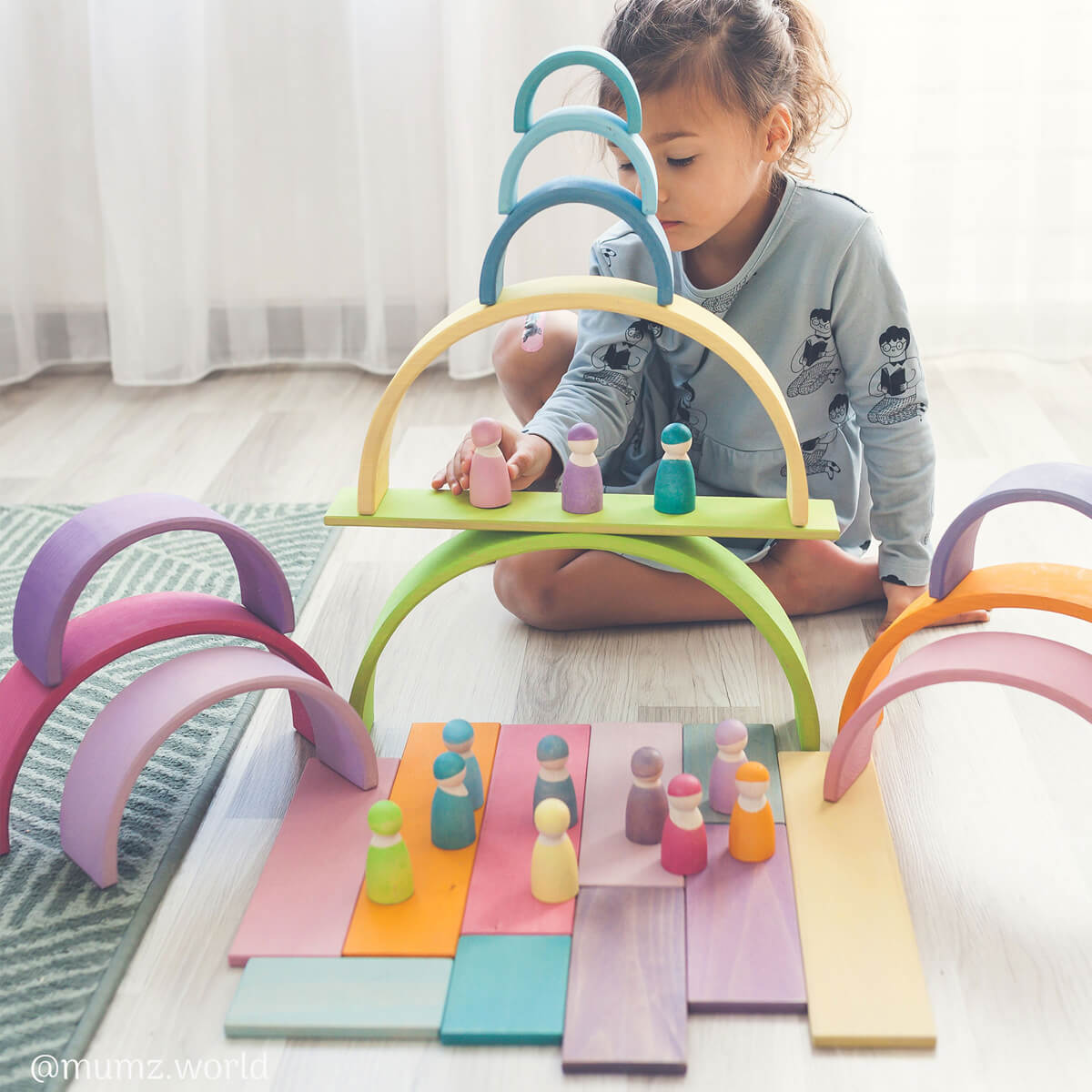 Großer Regenbogen aus Holz von Grimm´s kaufen - Spielzeug, Geschenke, Babykleidung & mehr