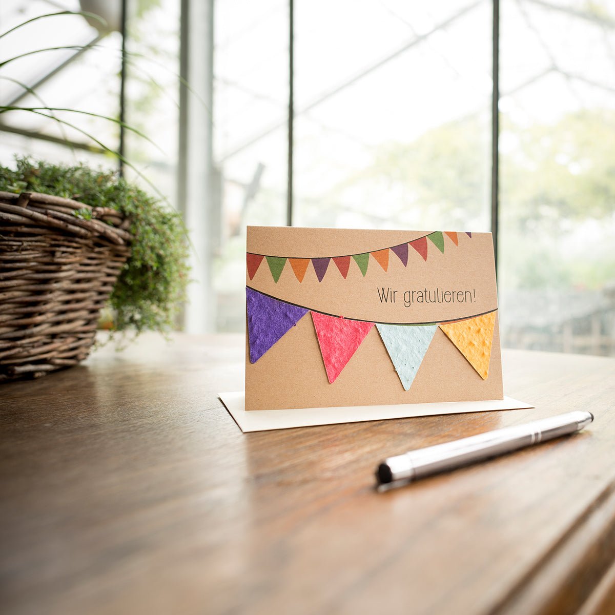 Grußkarte Bedruckt Saatpapier von Stadtgärtner kaufen - Spielzeug, Alltagshelfer, Geschenke, Kinderzimmer, Babykleidung & mehr