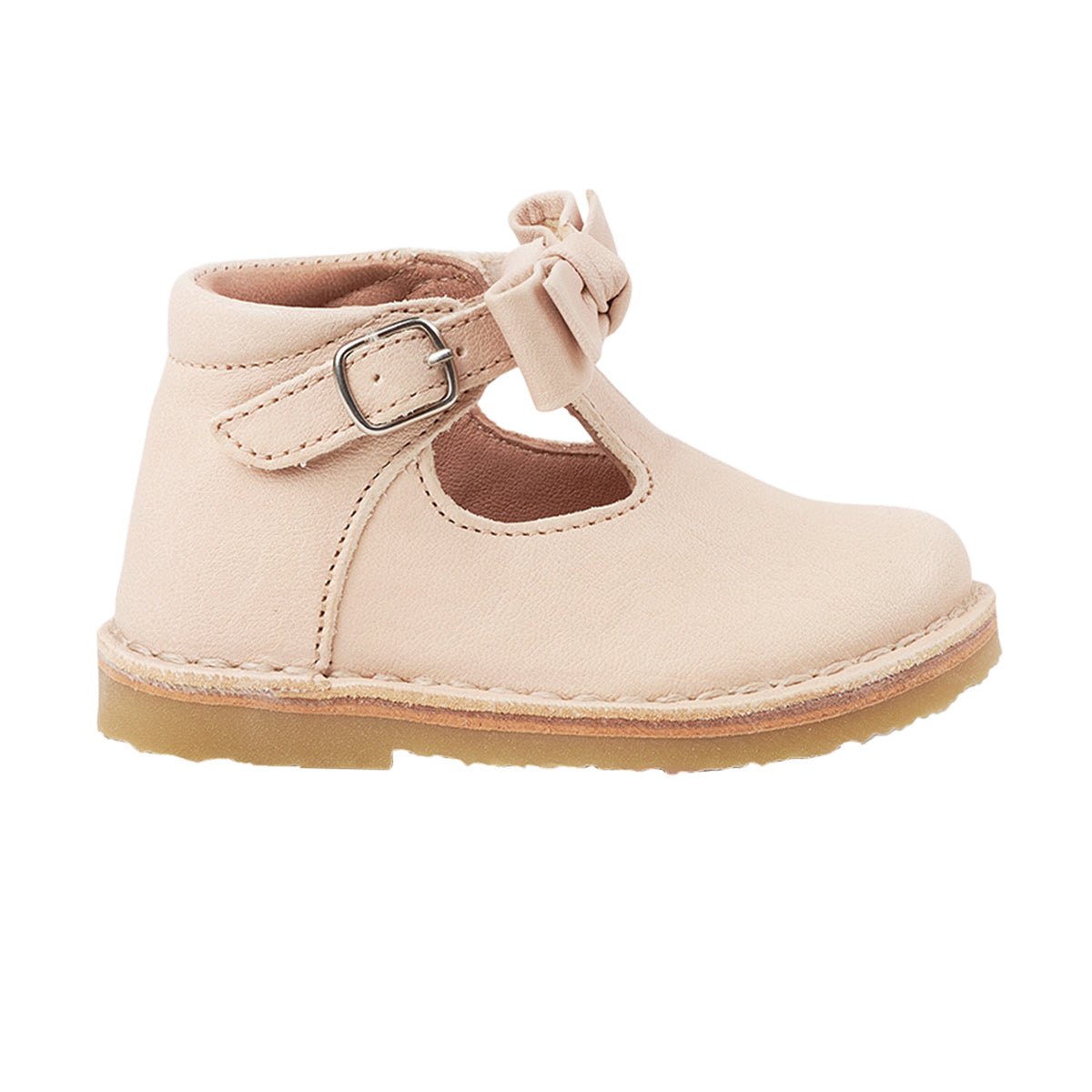 Halbschuh T-Bar Bow - aus Chrom freiem Premium Leder von petit nord kaufen - Kleidung, Babykleidung & mehr
