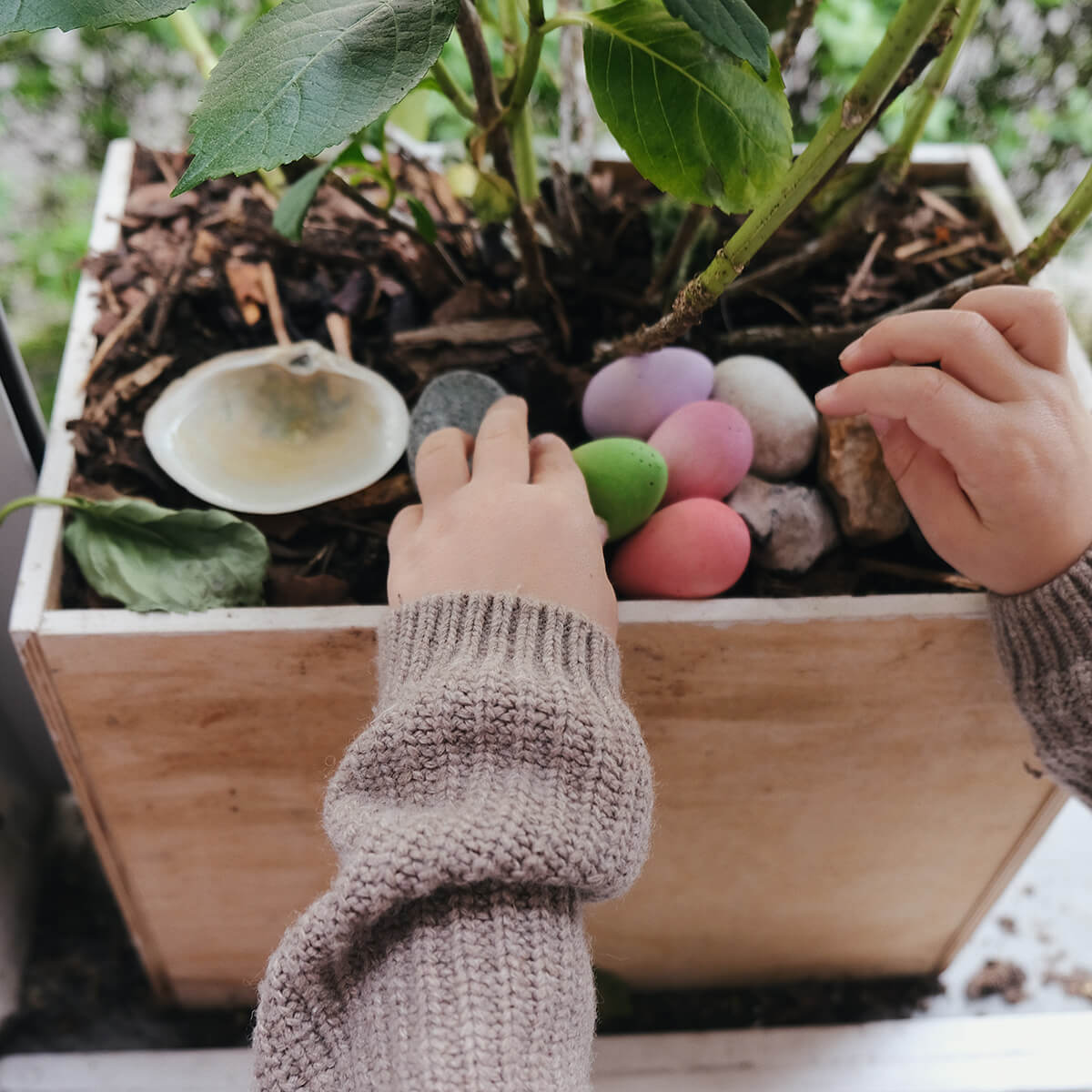 Happy Eggs - Holzeier aus PEFC Holz von Grapat kaufen - Spielzeug, Kinderzimmer, Babykleidung & mehr