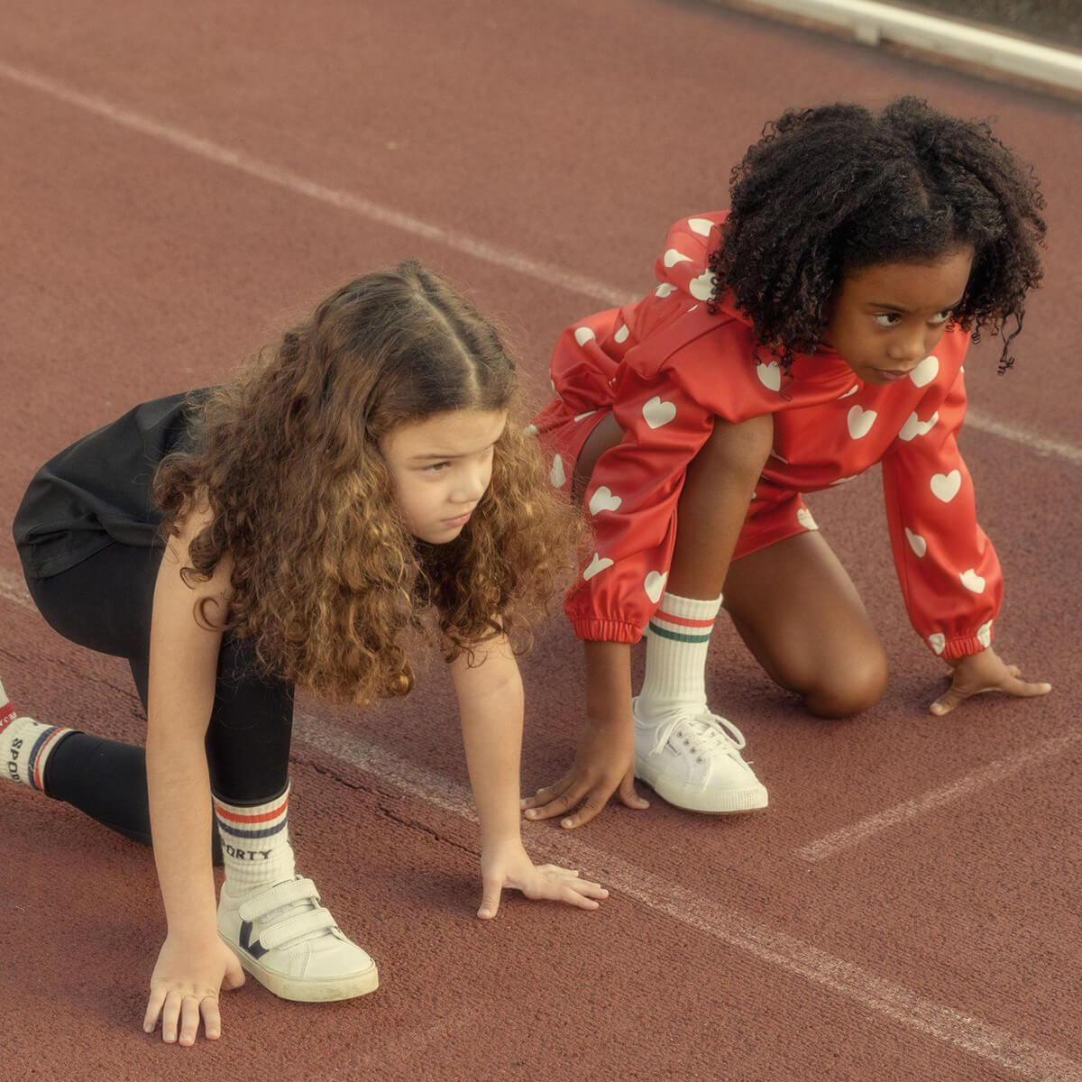 Hearts Sport Hoodie aus Recyceltem Polyester von mini rodini kaufen - Kleidung, Babykleidung & mehr