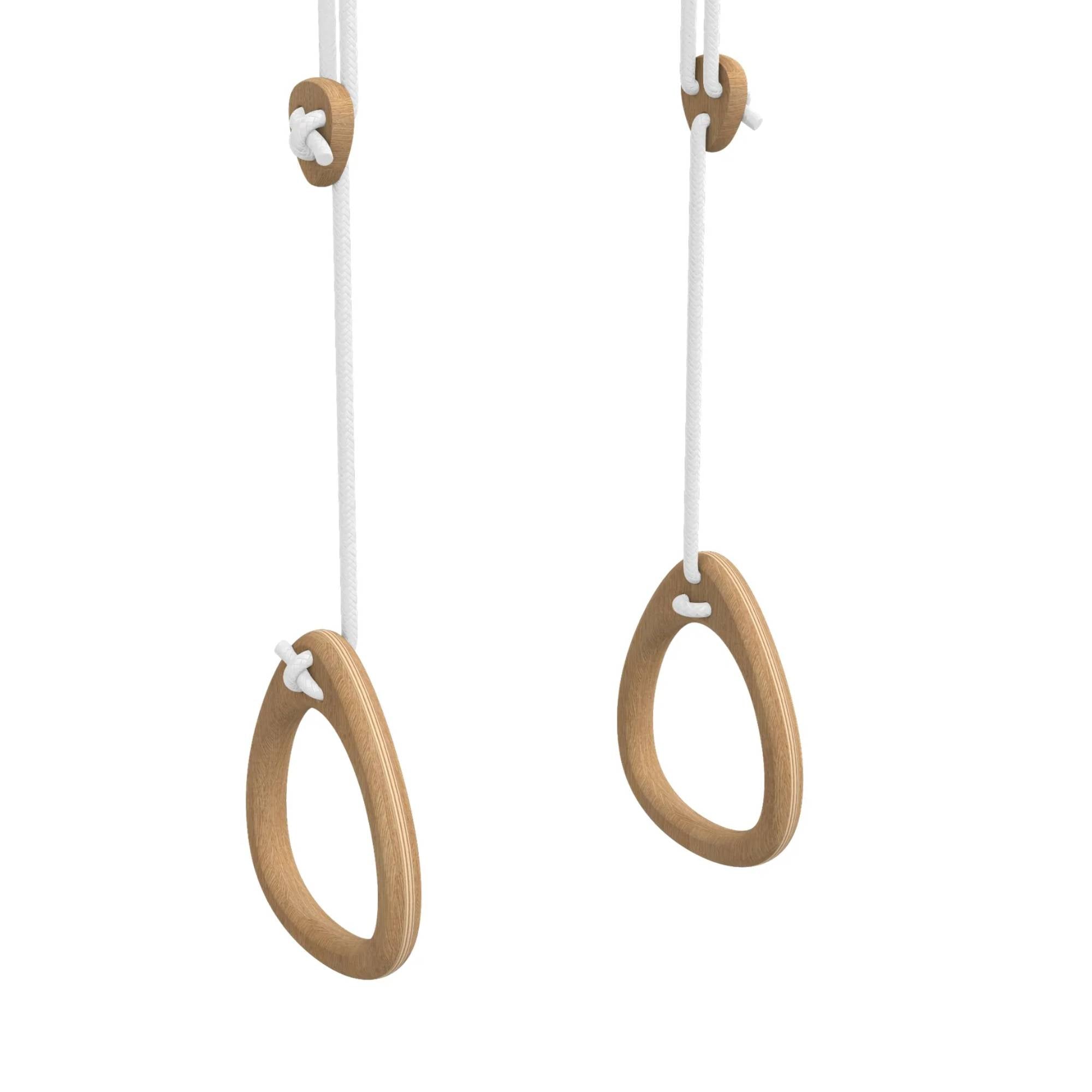 Holz Gym Ringe Eiche natur Raumhöhe:2.0-2.8m von Lillagunga kaufen - Spielzeug, Kinderzimmer, Geschenke, Babykleidung & mehr