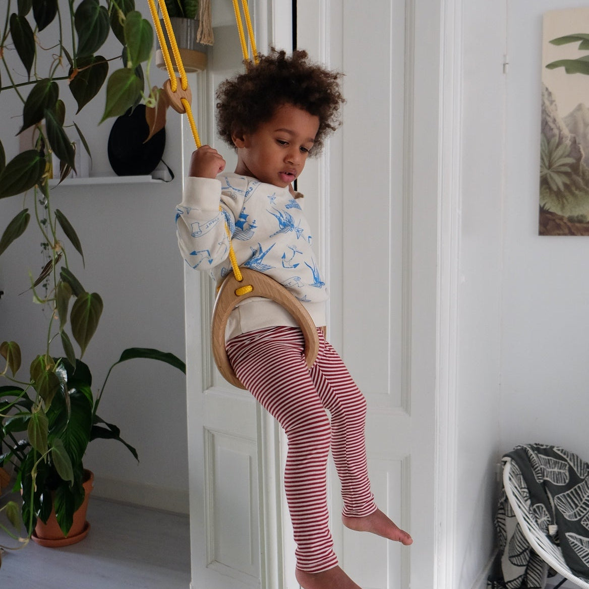 Holz Gym Ringe Eiche natur Raumhöhe:2.0-2.8m von Lillagunga kaufen - Spielzeug, Kinderzimmer, Geschenke, Babykleidung & mehr