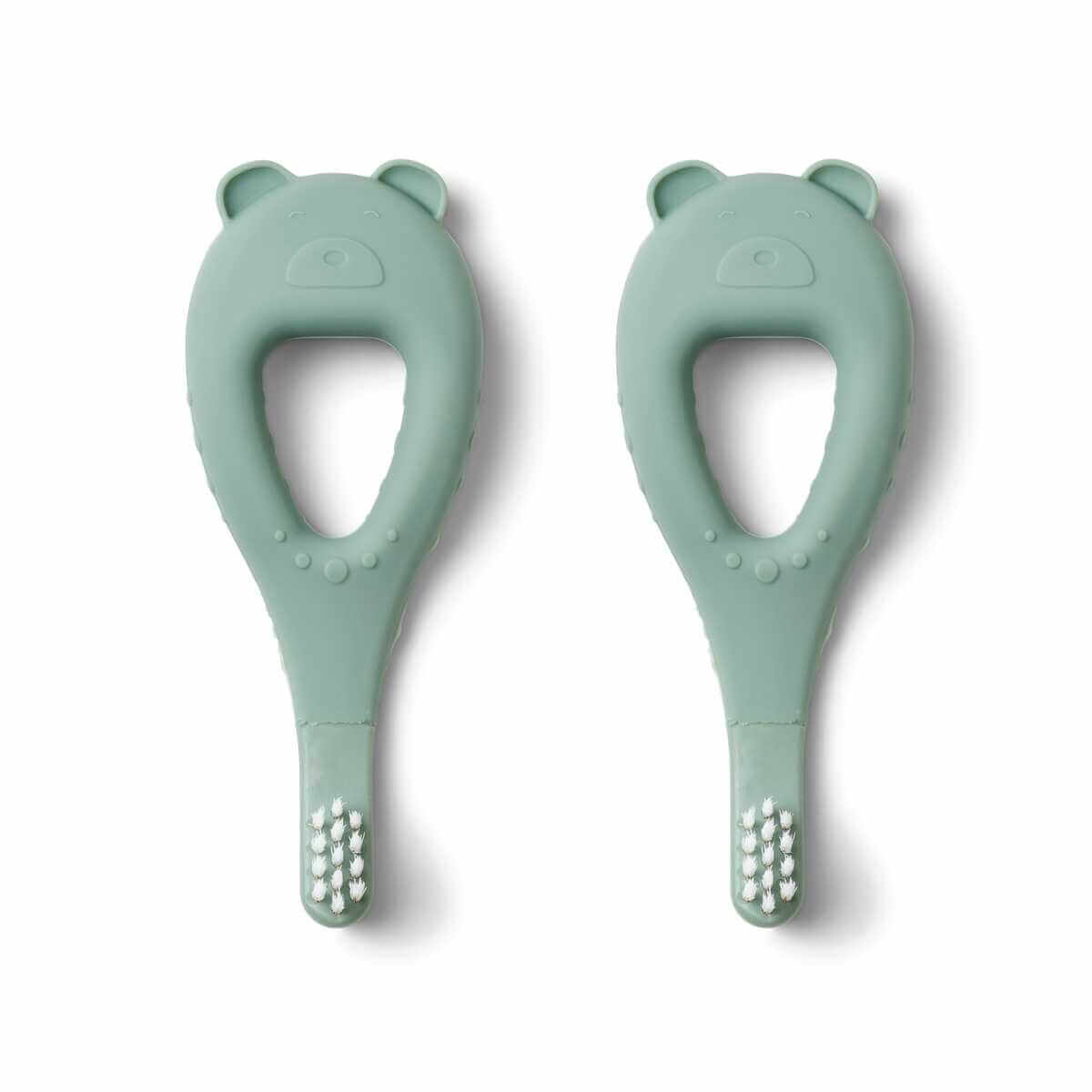 Janelle Toothbrush 2er Pack - Zahnbürste für Babies aus Soft Silikon & Nylon von Liewood kaufen - Alltagshelfer, Babykleidung & mehr