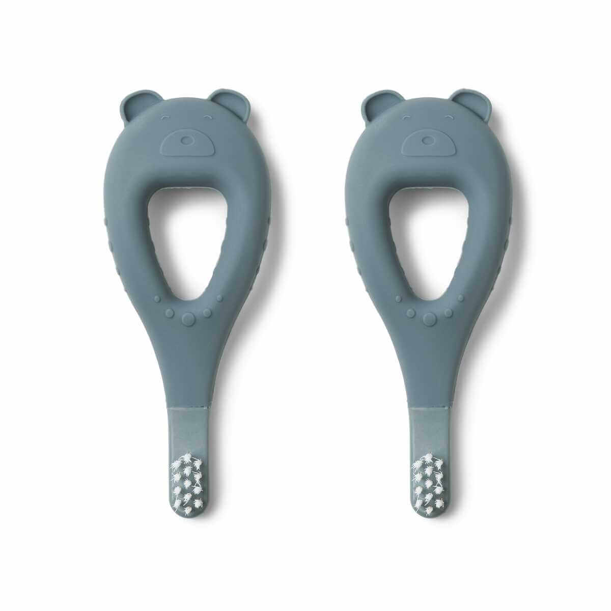 Janelle Toothbrush 2er Pack - Zahnbürste für Babies aus Soft Silikon & Nylon von Liewood kaufen - Alltagshelfer, Babykleidung & mehr