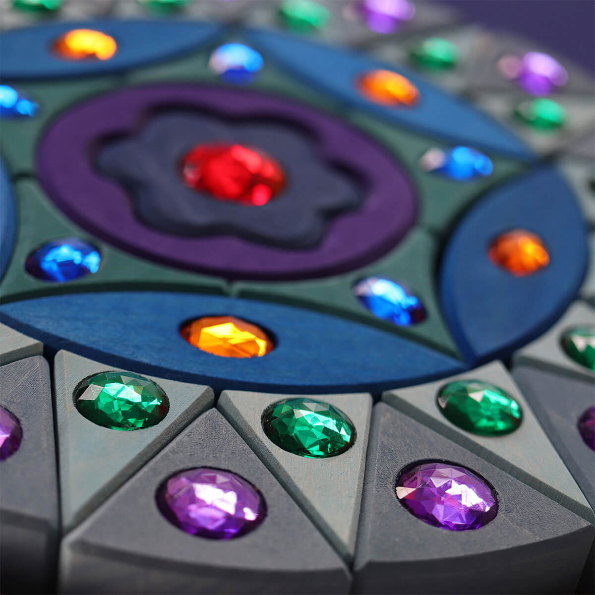 Kleines Glitzermandala aus 100% FSC Holz von Grimm´s kaufen - Spielzeug, Geschenke, Babykleidung & mehr