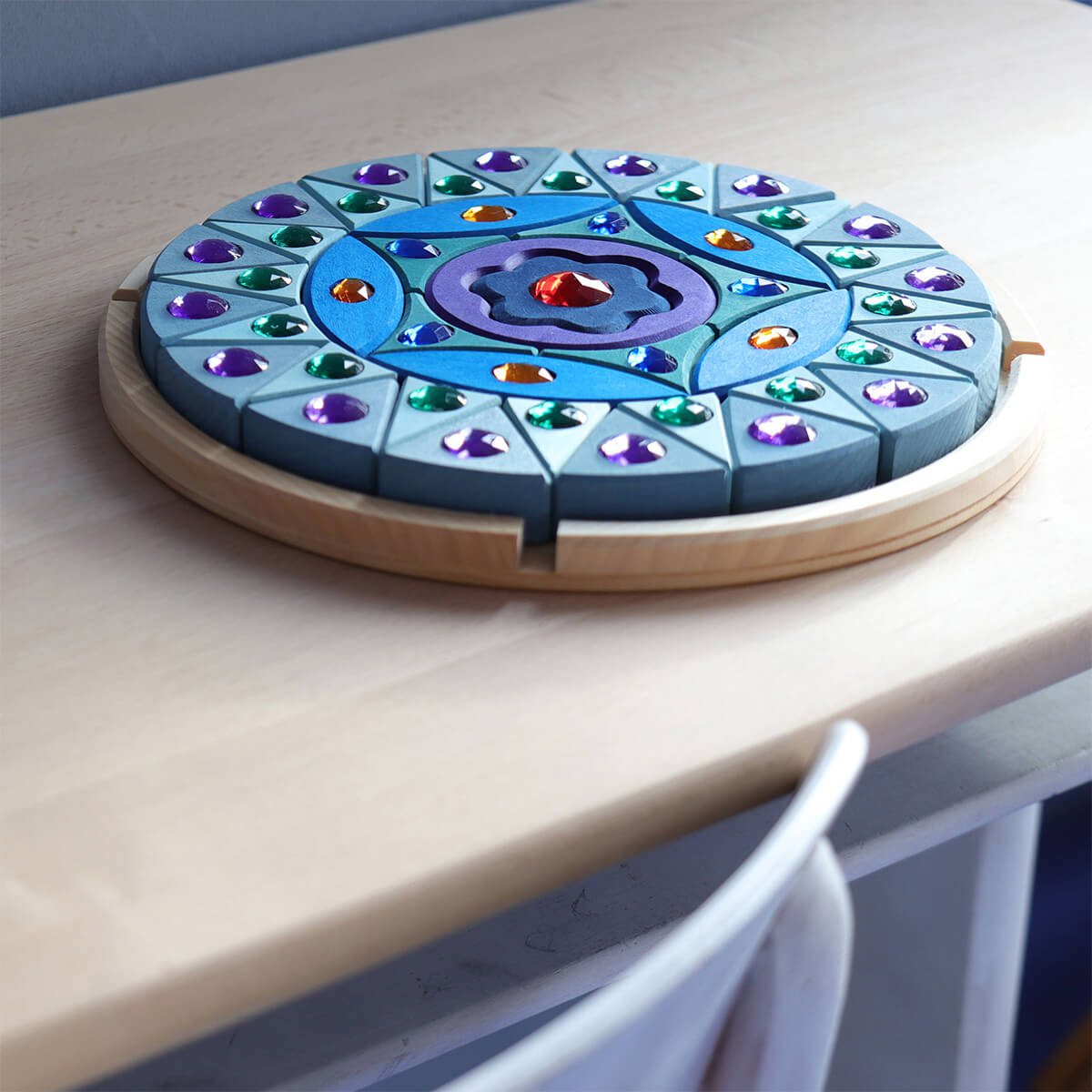 Kleines Glitzermandala aus 100% FSC Holz von Grimm´s kaufen - Spielzeug, Geschenke, Babykleidung & mehr