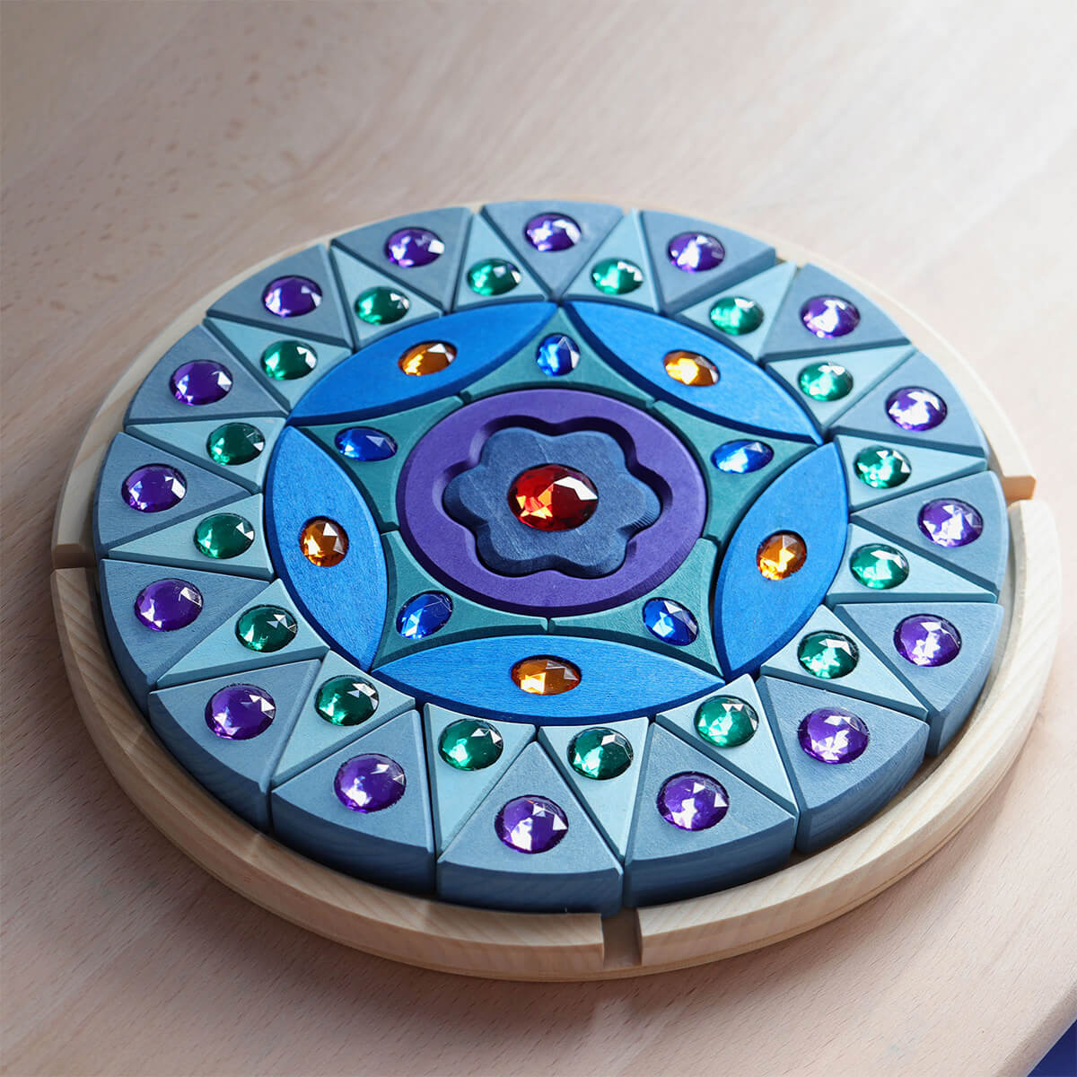 Kleines Glitzermandala aus 100% FSC Holz von Grimm´s kaufen - Spielzeug, Geschenke, Babykleidung & mehr