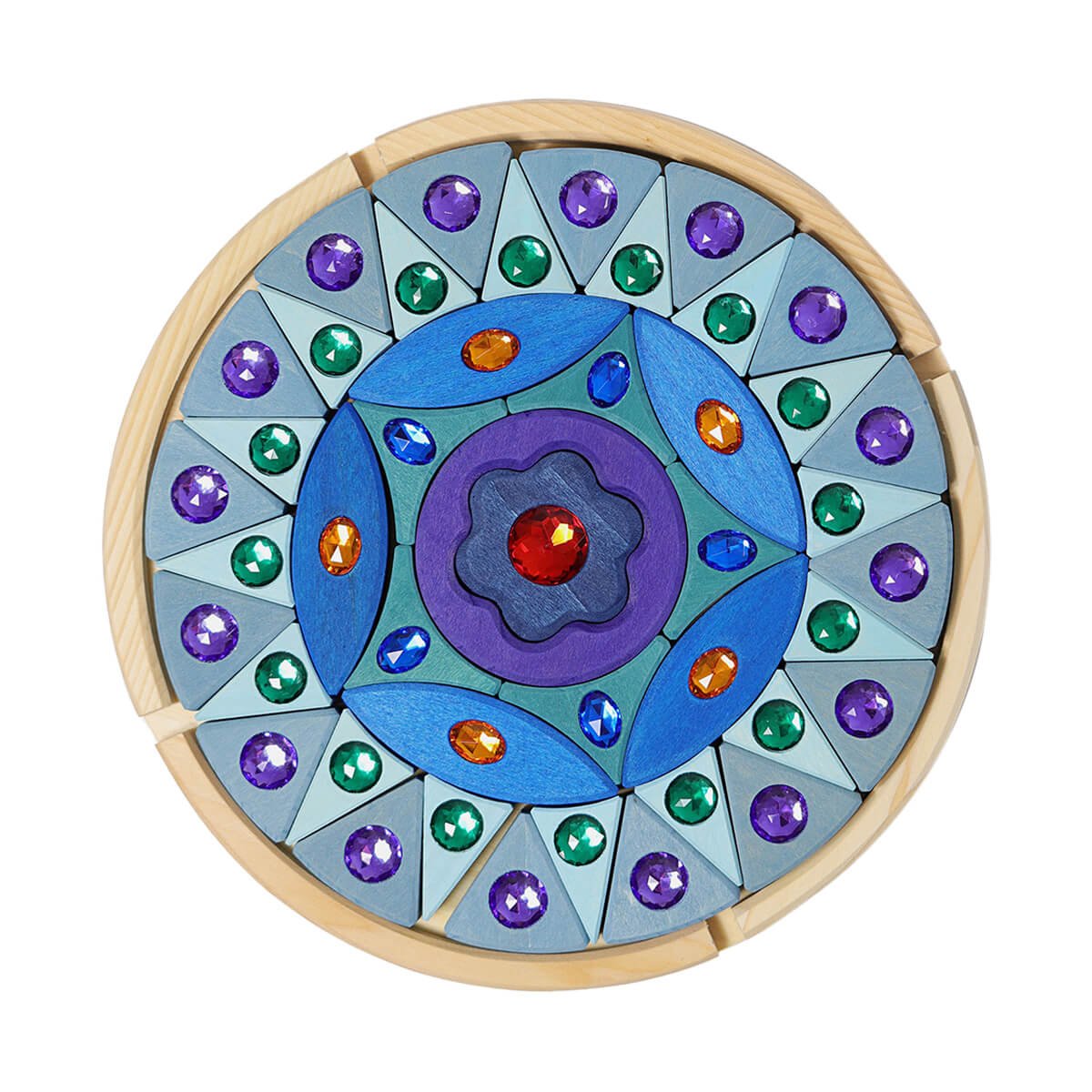 Kleines Glitzermandala aus 100% FSC Holz von Grimm´s kaufen - Spielzeug, Geschenke, Babykleidung & mehr