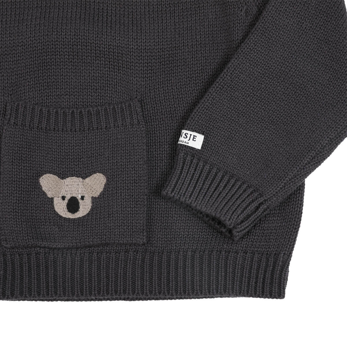 Loeke Sweater - Strickpullover mit Tasche aus 100% Baumwolle von Donsje kaufen - Kleidung, Babykleidung & mehr