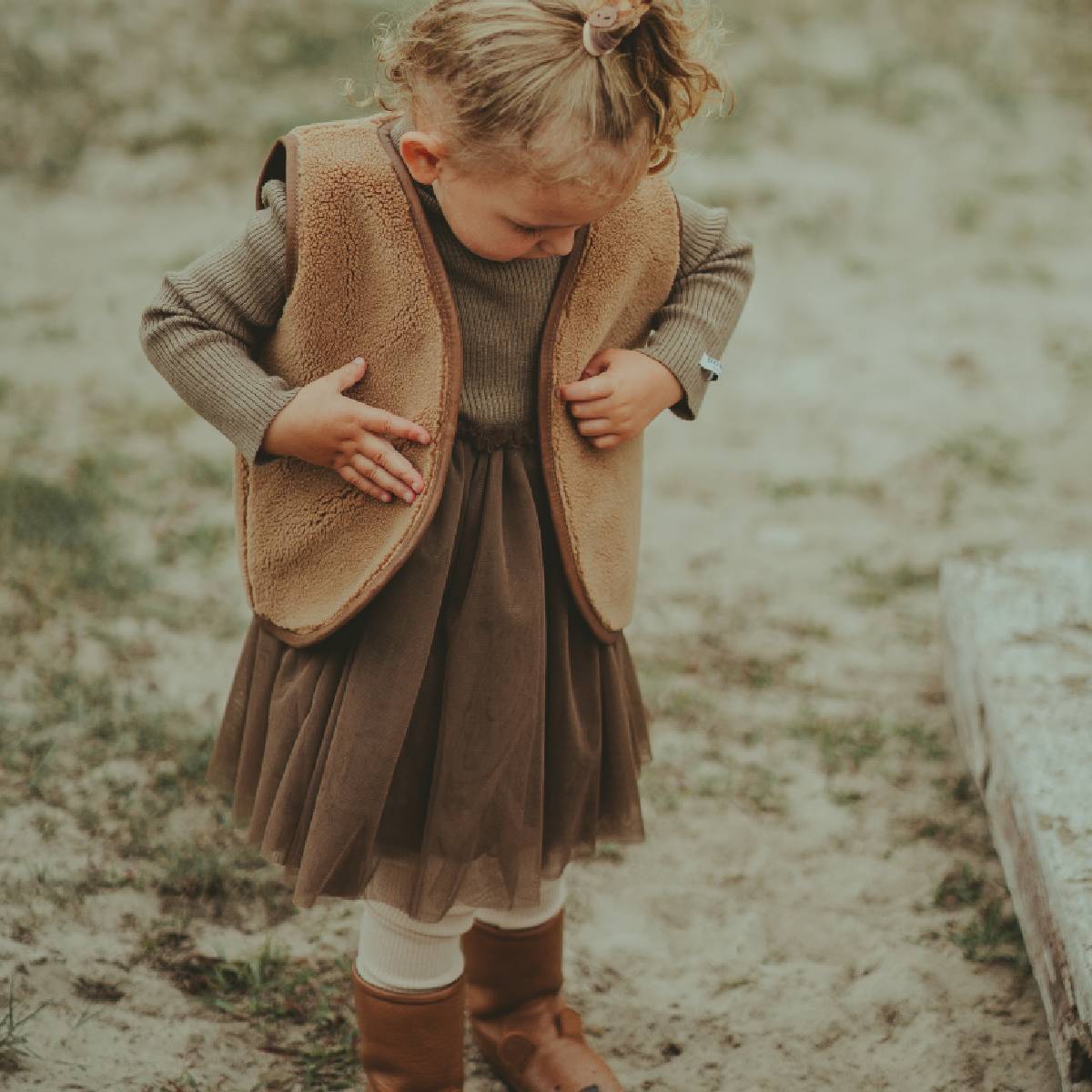 Lotus Dress Strickkleid mit Tüll-Rock von Donsje kaufen - Kleidung, Babykleidung & mehr
