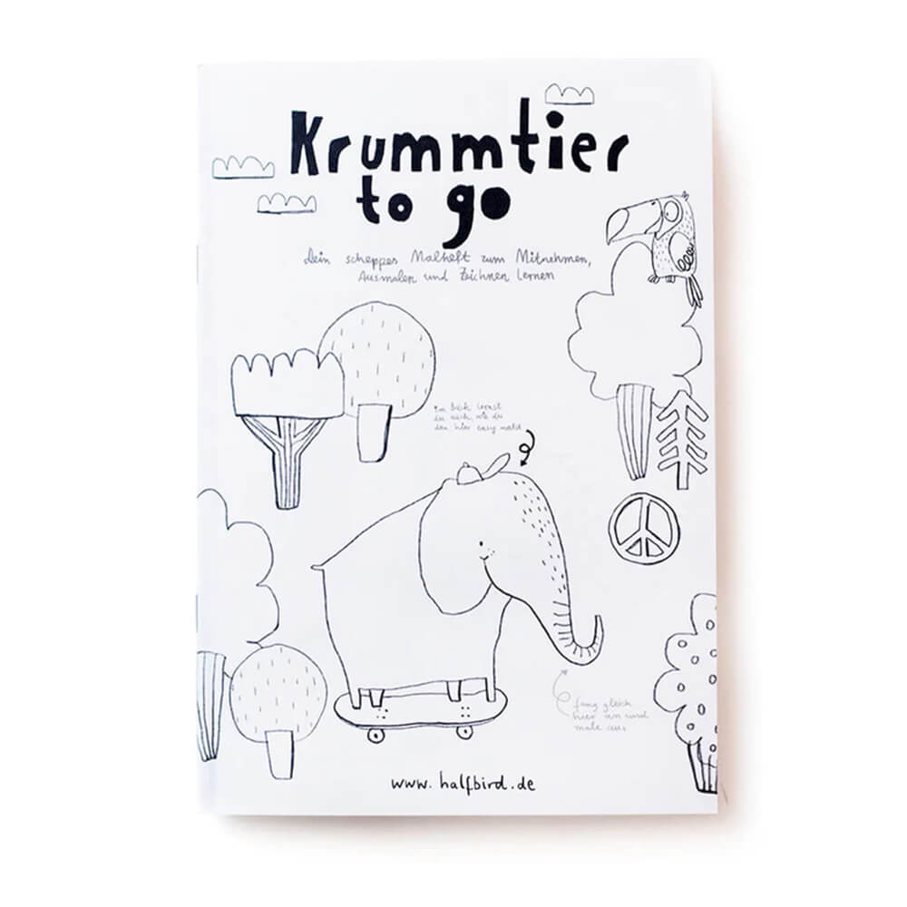 Malheft - Krummtier to go von Halfbird kaufen - Spielzeug, Alltagshelfer, Geschenke, Babykleidung & mehr