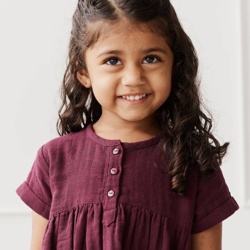 Musselin Kleid aus Bio-Baumwolle von Jamie Kay kaufen - Kleidung, Babykleidung & mehr