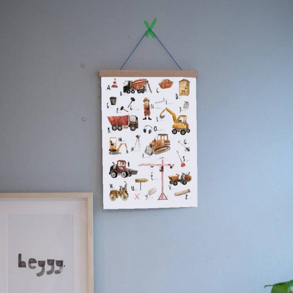 Poster Kunstdruck ABC DIN A3 von Halfbird kaufen - Kinderzimmer, Geschenke, Babykleidung & mehr