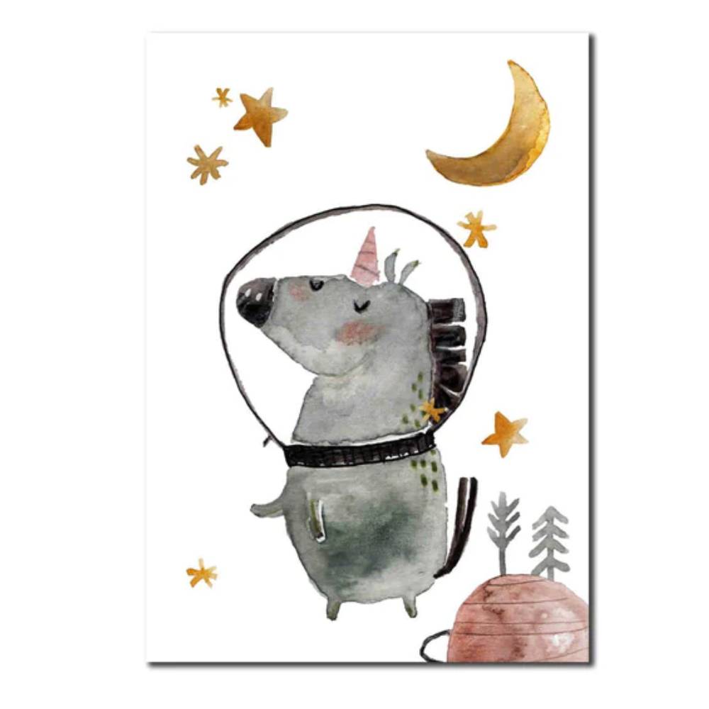 Postkarte Einhorn DIN A6 von Halfbird kaufen - Spielzeug, Alltagshelfer, Geschenke, Kinderzimmer, Babykleidung & mehr