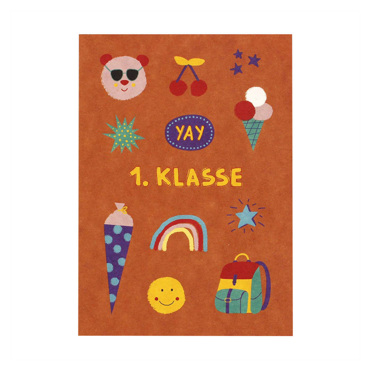 Postkarte Schulkind von Ava & Yves kaufen - Spielzeug, Alltagshelfer, Geschenke, Kinderzimmer, Babykleidung & mehr