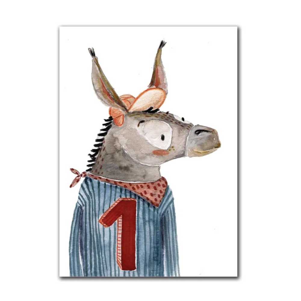 Postkarte Zahl DIN A6 von Halfbird kaufen - Spielzeug, Alltagshelfer, Geschenke, Kinderzimmer, Babykleidung & mehr