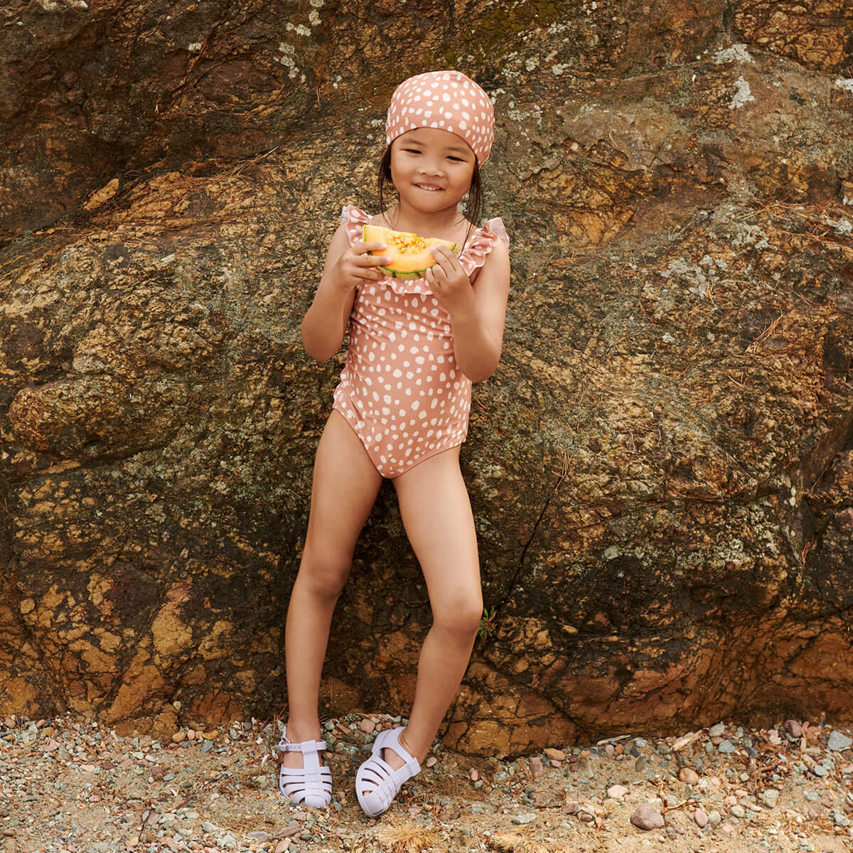 Printed Swimsuit mit Rüschen Modell: Kallie von Liewood kaufen - Kleidung, Babykleidung & mehr