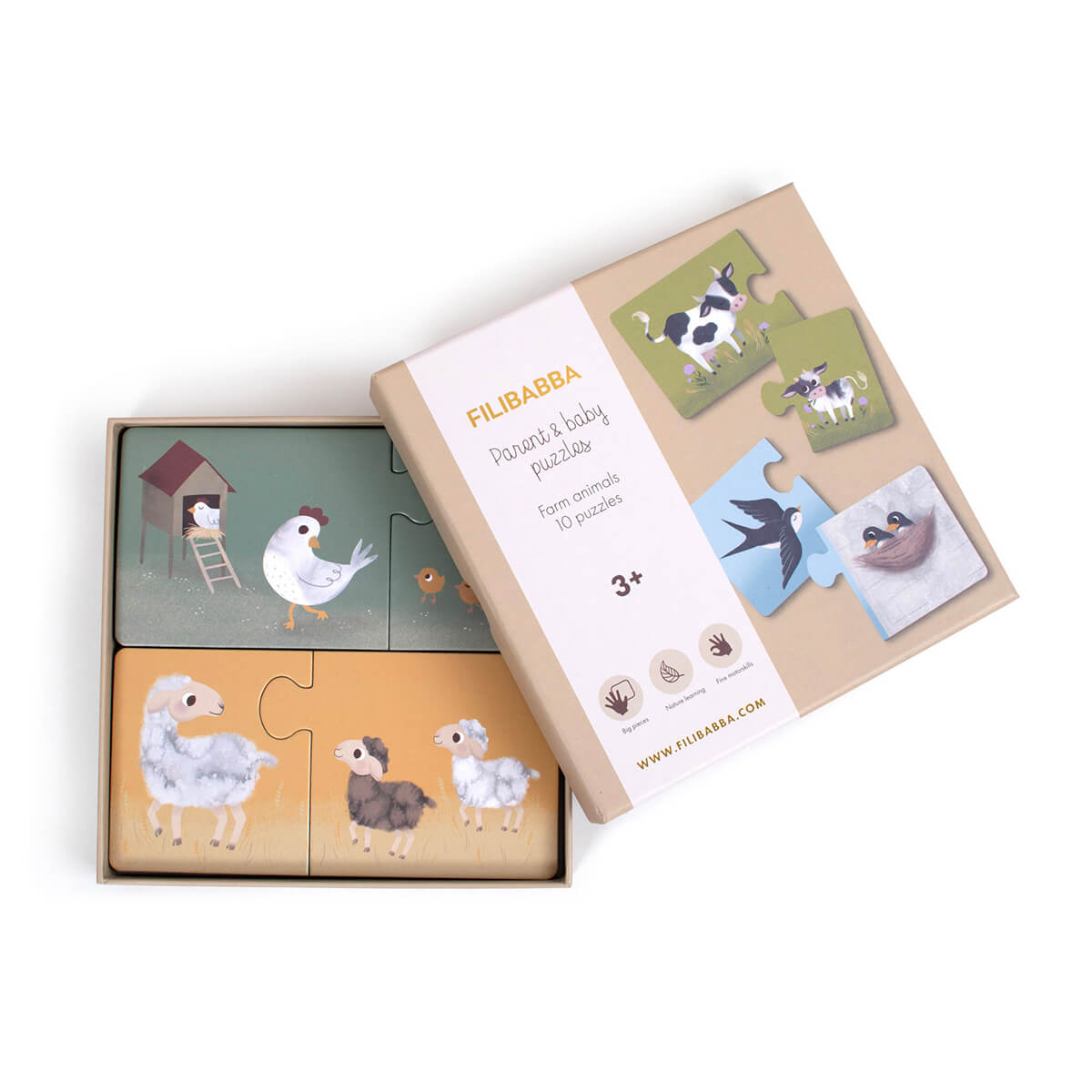 Puzzle aus Pappe ab 3 Jahren 20 Teile von Filibabba kaufen - Spielzeug, Geschenke, Babykleidung & mehr