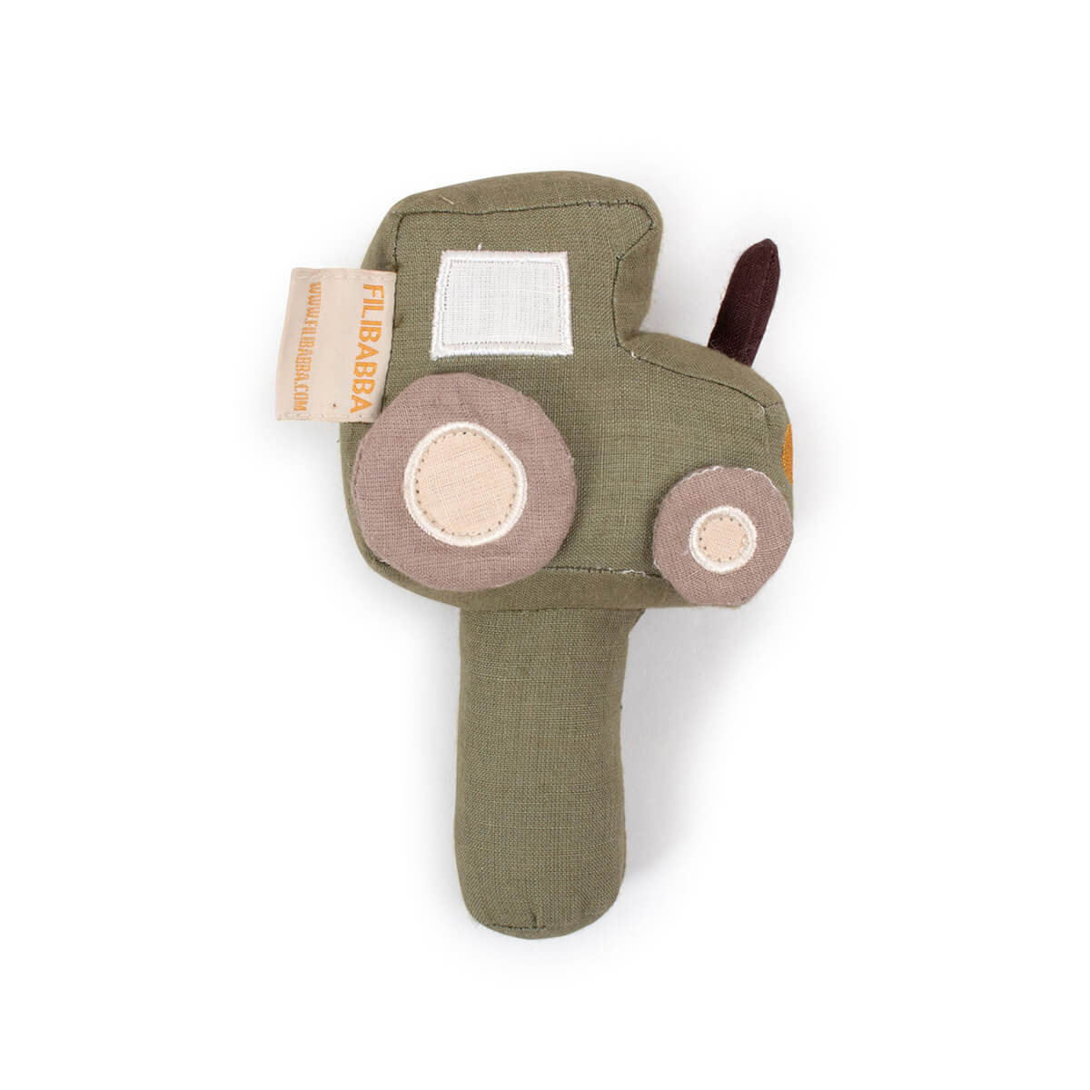 Rassel aus Leinen & recyceltem Polyester von Filibabba kaufen - Baby, Geschenke, Babykleidung & mehr