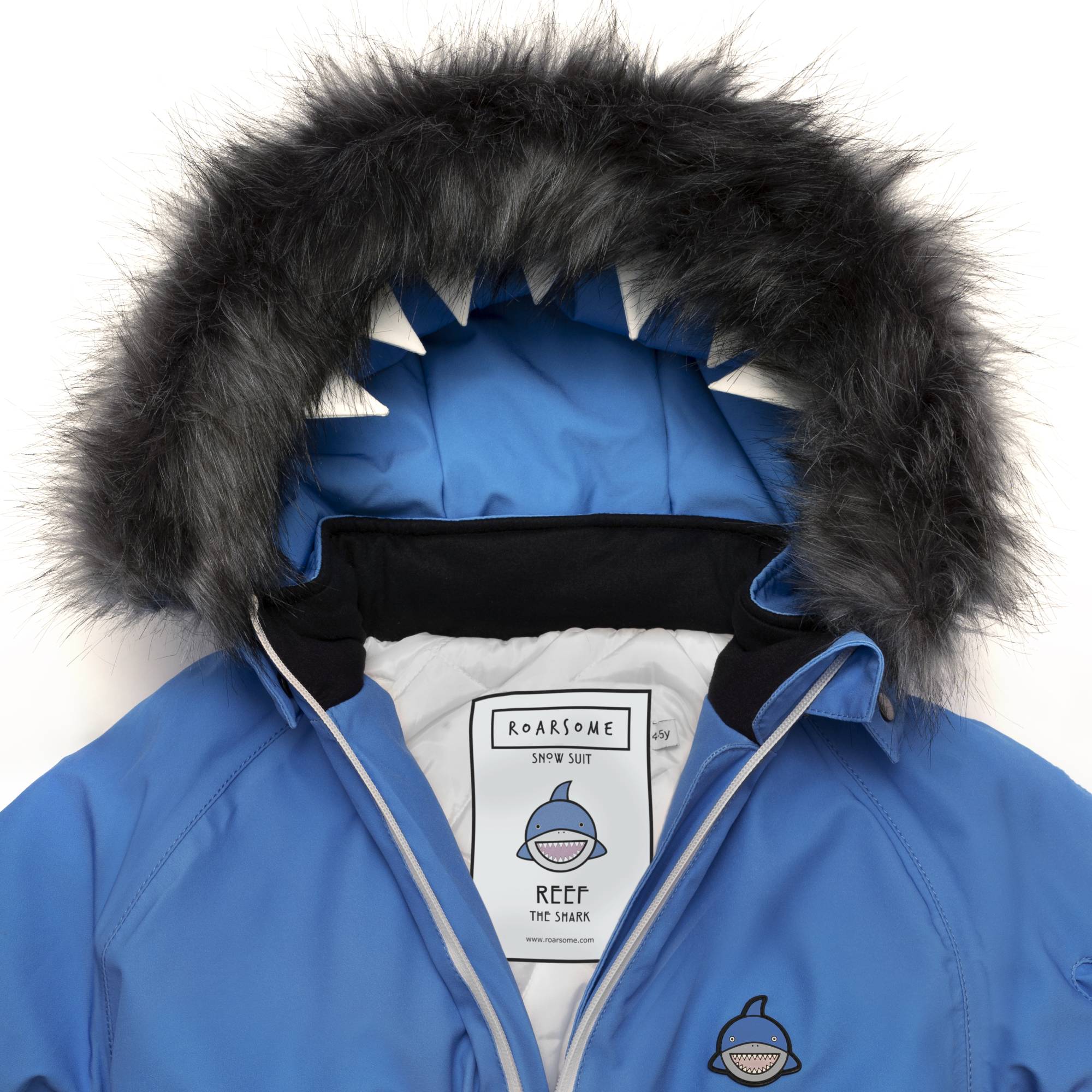Reef the shark - Nachhaltiger Kinder Schneeanzug aus recycelten Flaschen von Dinoski kaufen - Kleidung, Alltagshelfer, Babykleidung & mehr
