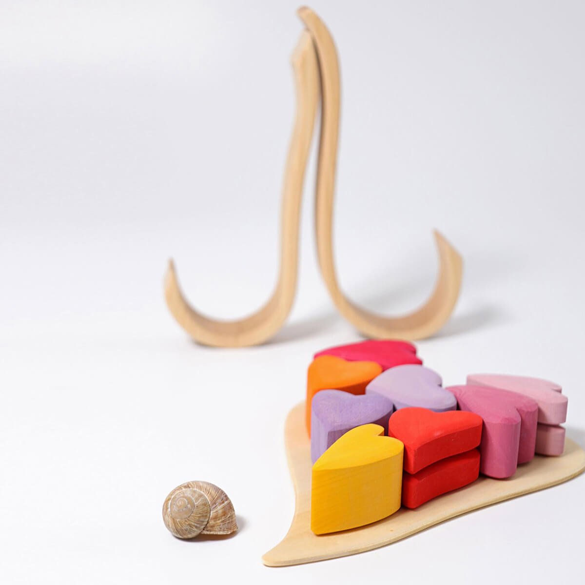 Regenbogen Herzen aus 100% FSC Holz von Grimm´s kaufen - Spielzeug, Geschenke, Babykleidung & mehr