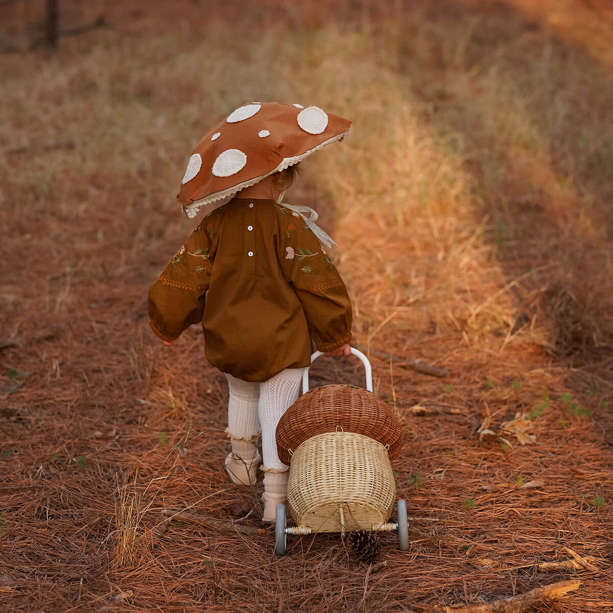 Rollkorb Mushroom Luggy aus Rattan von Olli Ella kaufen - Kleidung, Spielzeug, Alltagshelfer, Geschenke, Babykleidung & mehr