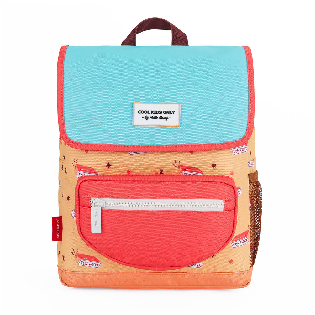 Rucksack Eckig mit Klappe - Gemustert aus 100% recyceltem Polyester von Hello Hossy kaufen - Kleidung, Alltagshelfer, Babykleidung & mehr