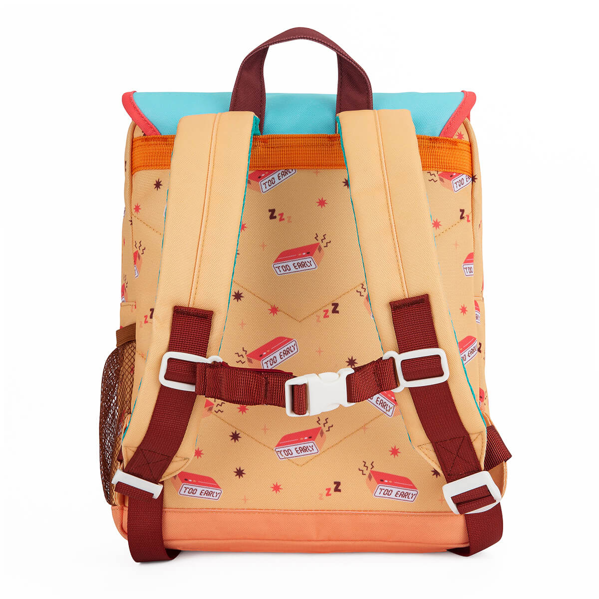 Rucksack Eckig mit Klappe - Gemustert aus 100% recyceltem Polyester von Hello Hossy kaufen - Kleidung, Alltagshelfer, Babykleidung & mehr