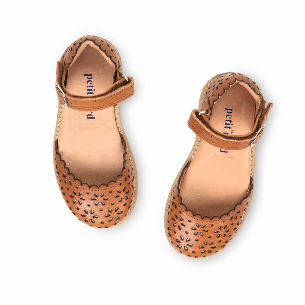 Sandale Ladida Flower - aus Chrom freiem Premium Leder von petit nord kaufen - Kleidung, Babykleidung & mehr